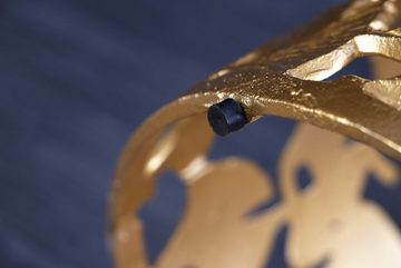 riess-ambiente Beistelltisch GINKGO 35cm gold (Einzelartikel, 1-St), Wohnzimmer · Metall · rund · handmade · Vintage Style