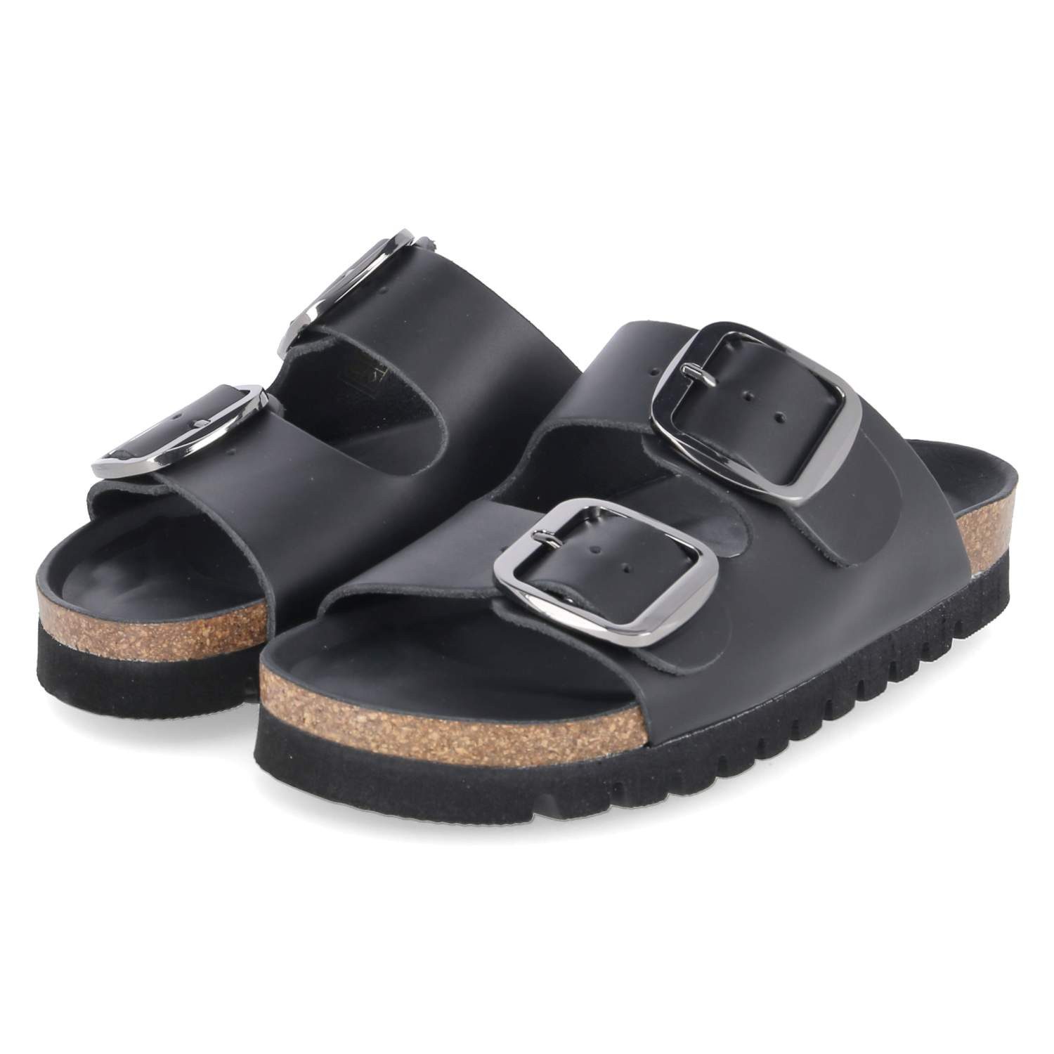 Beliana Beliana 2502/12326/Grafito/Napa 01 Damen Glattleder black Pantolette