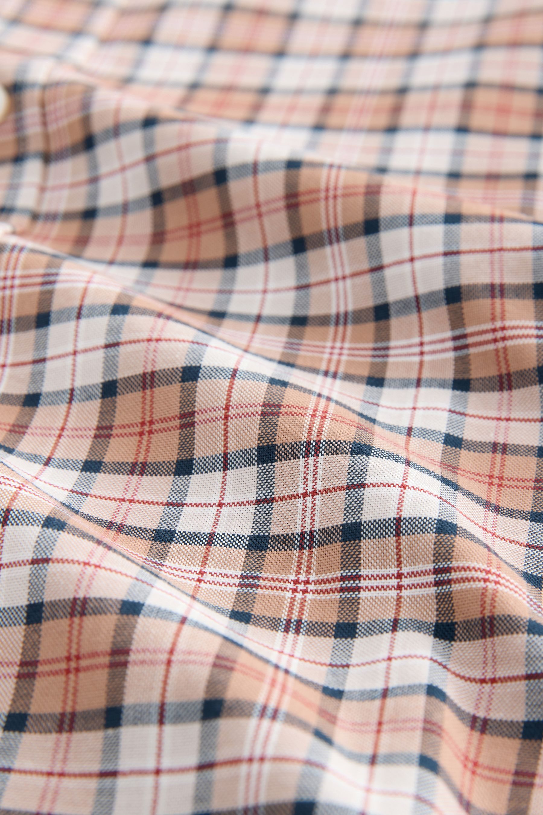 Next Kurzarmhemd Oxford-Kurzarmhemd mit Karomuster (1-tlg) günstig online kaufen