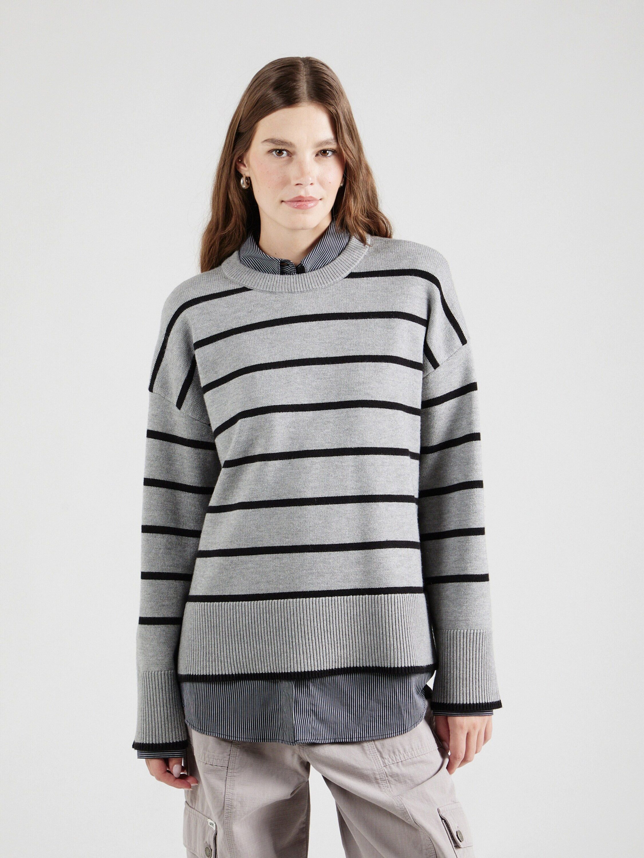 pieces Rundhalspullover PCMathilde (1-tlg) Plain/ohne Details