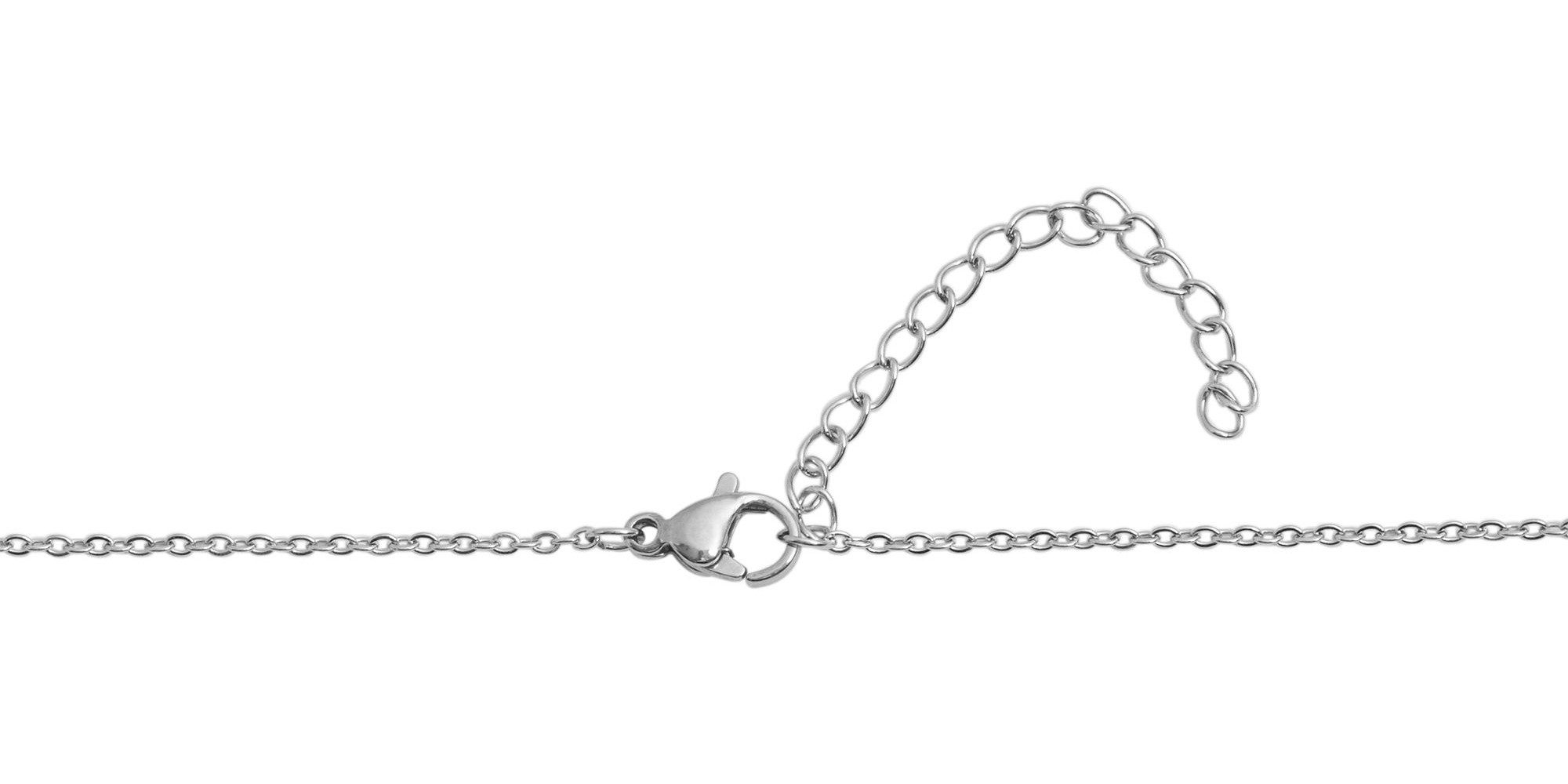 Kette ohne Anhänger Halskette – Ankerkette aus Edelstahl 43 cm