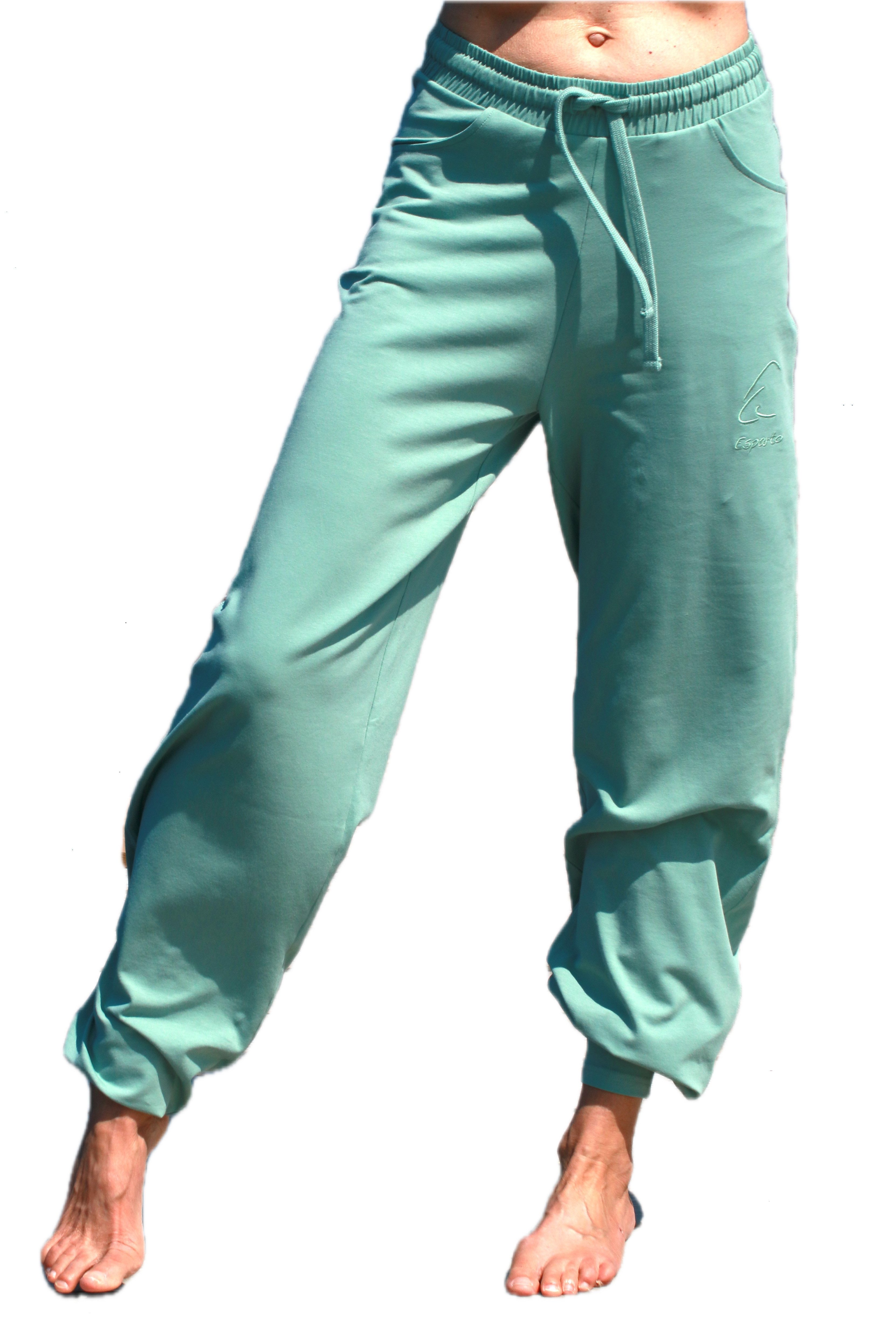 ESPARTO Yogahose Yoga- und Sporthose Sitaara unisex (mit Kordel im Bund) Bindegürtel / -kordel