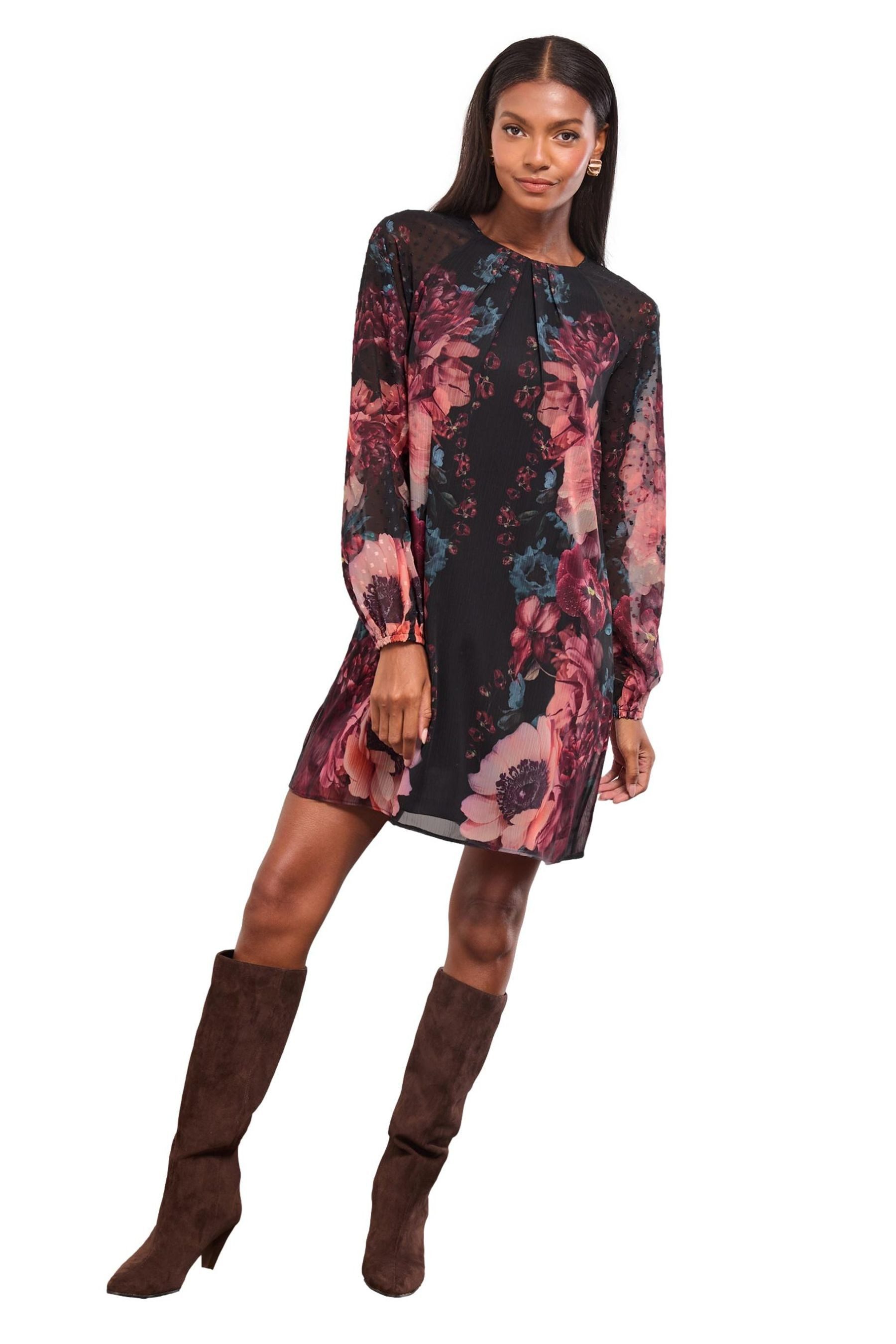 LIPSY Minikleid Lipsy Mini-Etuikleid mit Blousonärmeln (1-tlg)