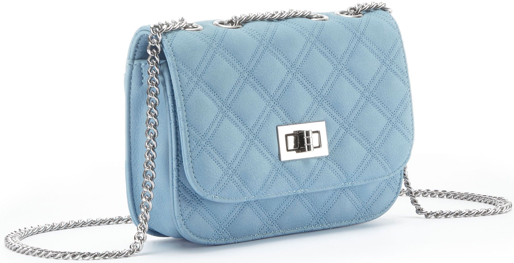 LASCANA Umhängetasche Minibag, Handtasche, Henkeltasche mit Kettenhenkel, Crossbody Bag VEGAN