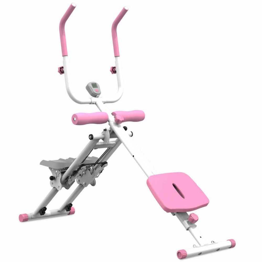 BBG Bauchtrainer 2-in-1 Treppenstepper Bauchtrainer für Zuhause, faltbares Ganzkörper-Trainingsgerät aus Stahl Q235 für Home Gym