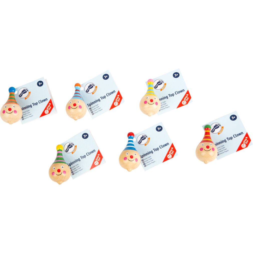 Small Foot Lernspielzeug Holzkreisel Clown – Bild 3 von 3