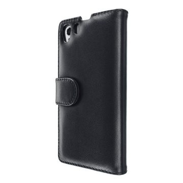 Artwizz Flip Case SeeJacket® Leather for Sony Xperia XZ1, schwarz