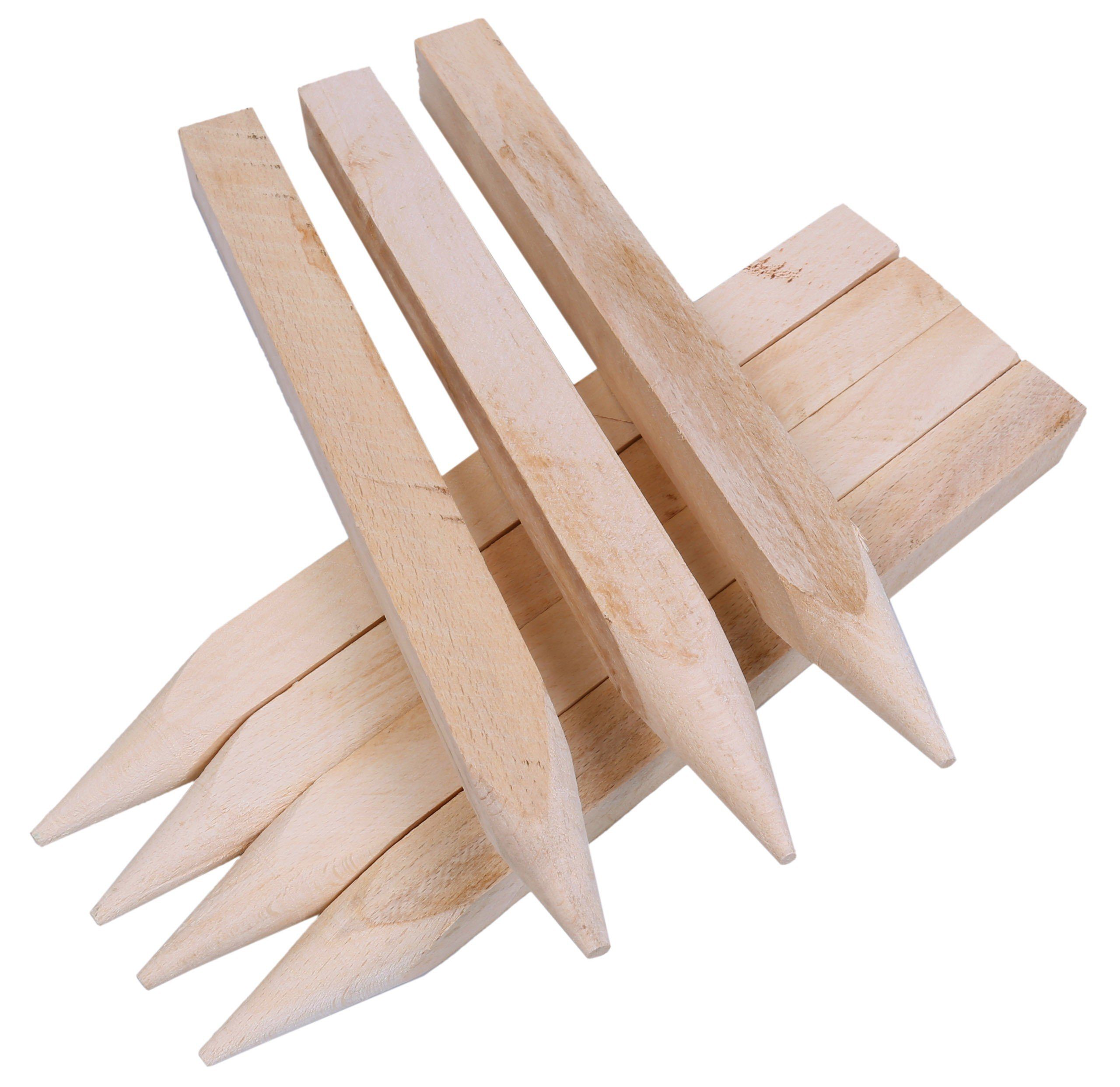 Bellushortus Zaunpfosten Holzpfähle, Holzpflöcke, Zaunpfosten, angespitzt, 20 Stück – Bild 2 von 5