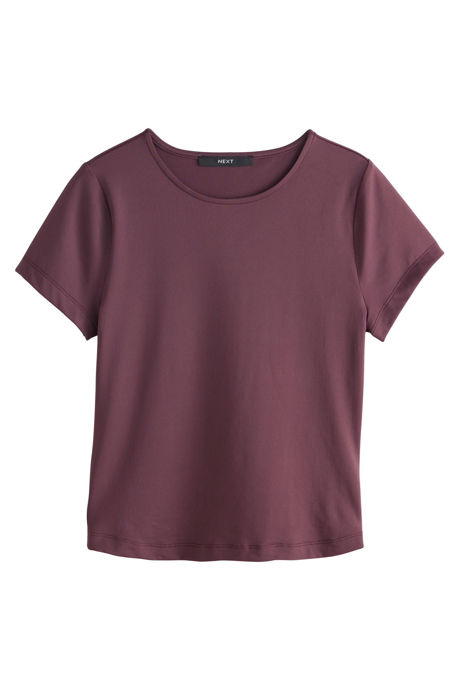 T-Shirt Weiches Kurzarmoberteil mit U-Ausschnitt