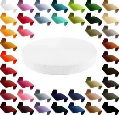 maDDma 50m PP Gurtband, Polypropylen, 30mm breit, 1,3mm stark, Farbwahl Rollladengurt, 501 weiß