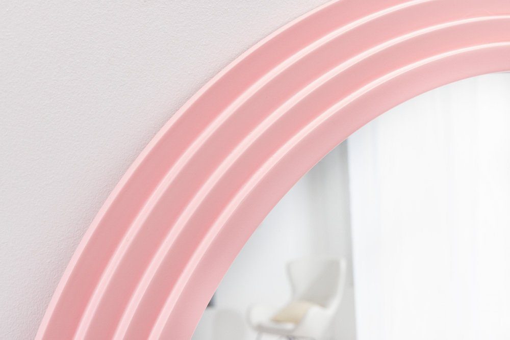 riess-ambiente Wandspiegel WAVE 160cm rosa (Einzelartikel, 1-St), Flur · Kunststoff · Rahmen · Rundbogen · Ganzkörper · Groß · Modern