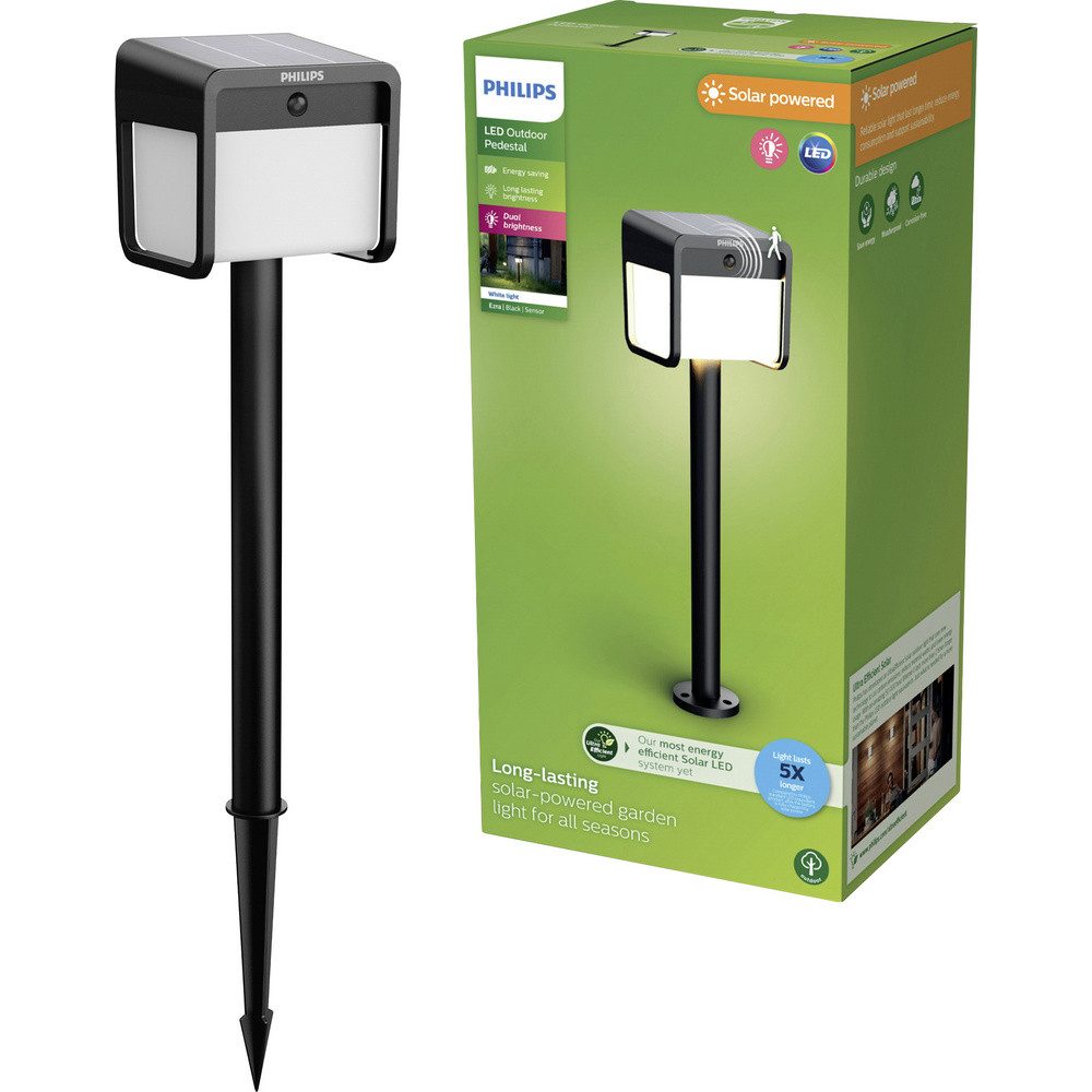 Philips Pollerleuchte Philips LED 929004631901 Ezra Solar-Außenstandleuchte LED LED fest e