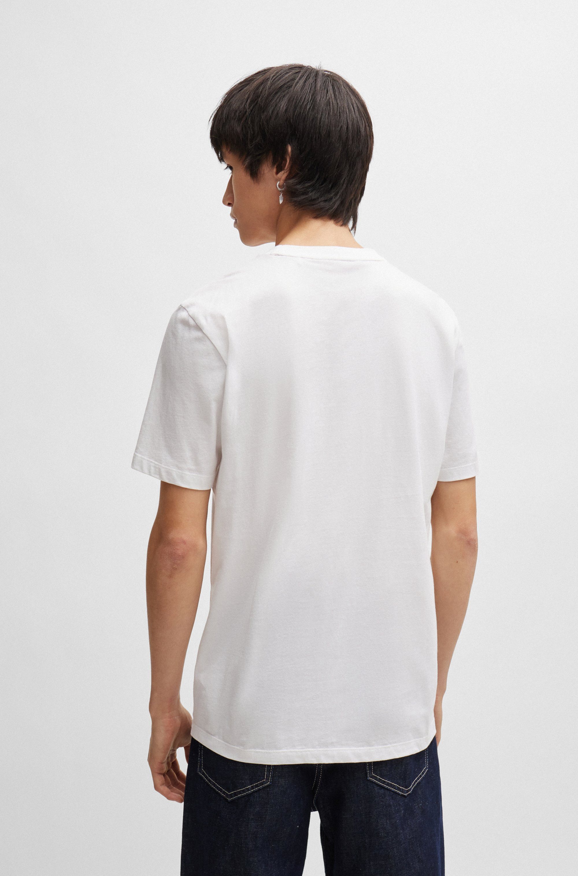 HUGO T-Shirt Dulivio Rundhalsausschnitt, Regular Fit, Must have Basic
