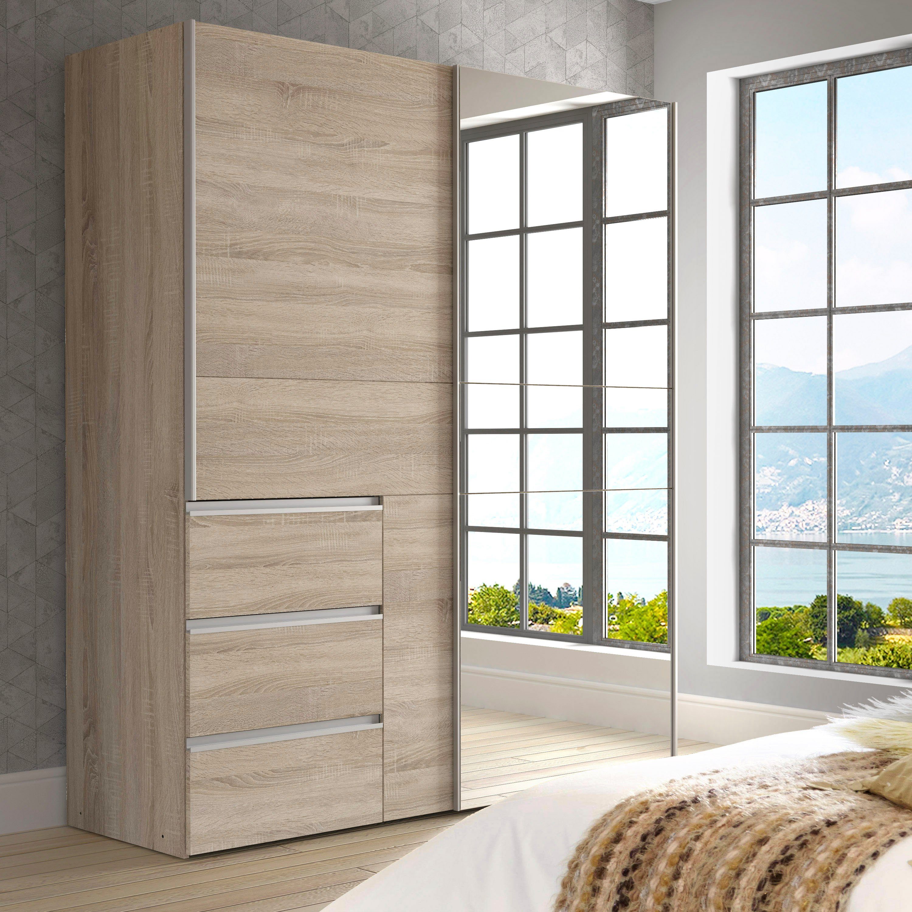 FORTE Schwebetürenschrank Winn2 mit Spiegel und günstig online kaufen