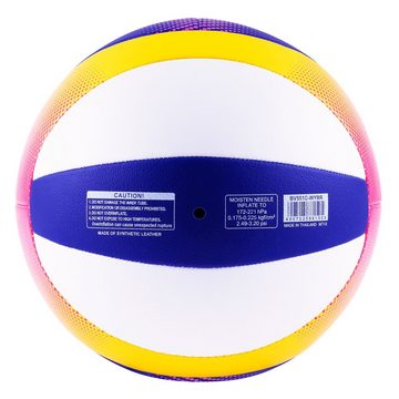 Mikasa Volleyball Beachvolleyball Beach Classic BV551C, Replica des offiziellen Spielballs "Beach Pro BV550C"