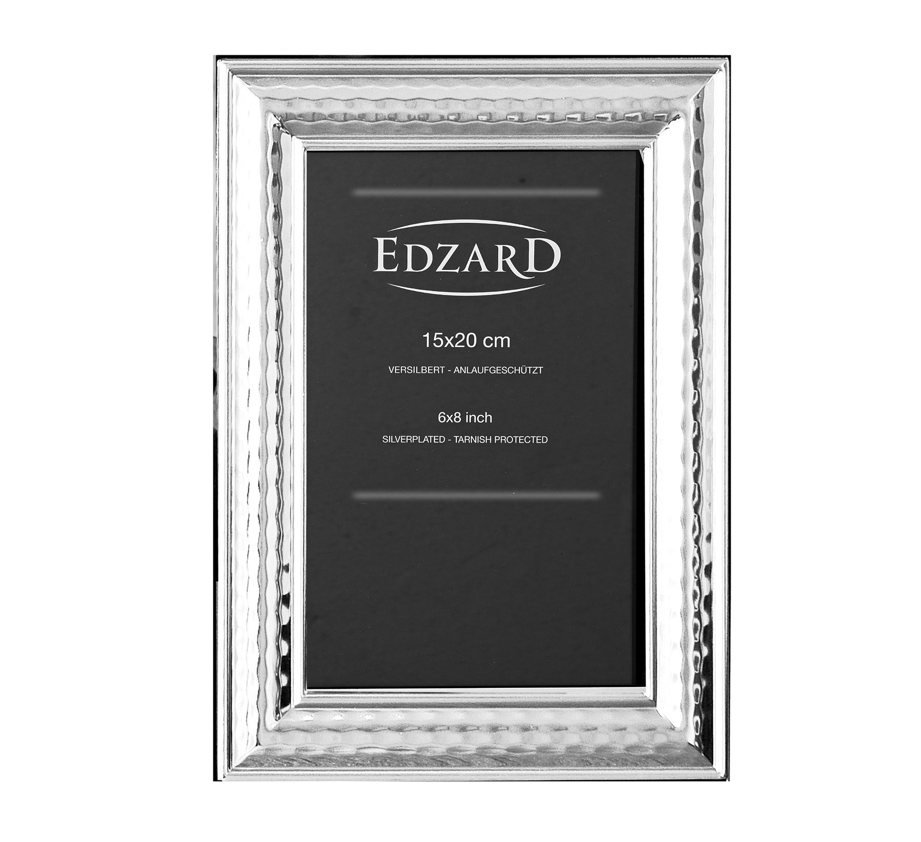 EDZARD Bilderrahmen und für Urbino, anlaufgeschützt, Foto 15x20 cm versilbert