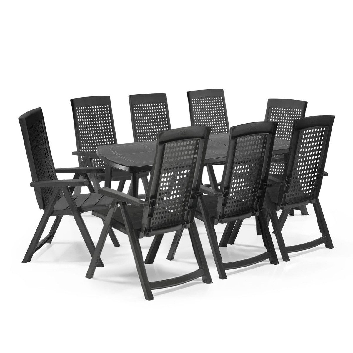 Shaf Gartenlounge-Set Milano 9-teilig anthrazit, inkl. günstig online kaufen