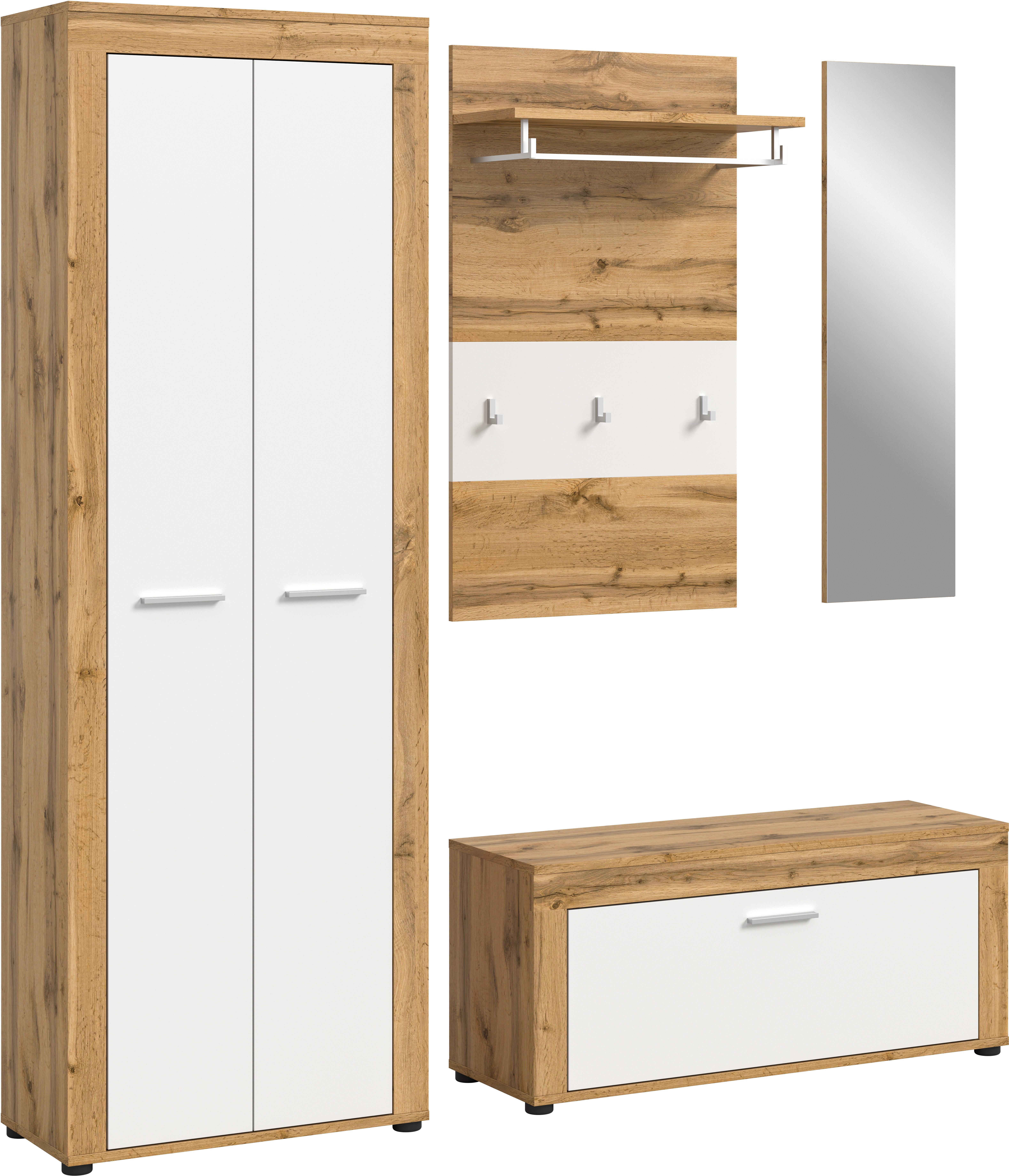 INOSIGN Шкафы-Set Aosta, (Set, 4-St), Aosta, Höhe 191 cm, 4-tlg. Шкафыset, Flur, Diele