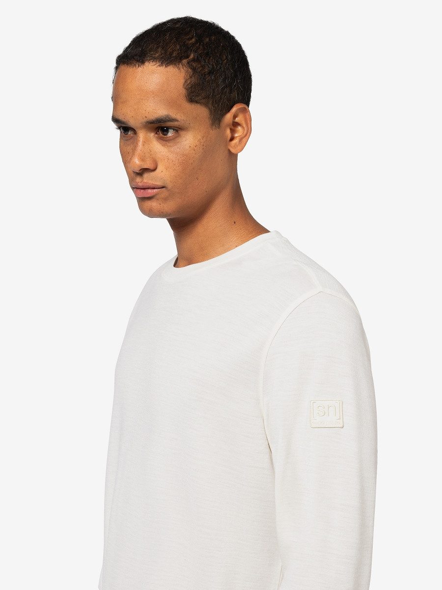 SUPER.NATURAL Sweatshirt für Herren, nachhaltig, Merino SOLUTION BIO CREW modern