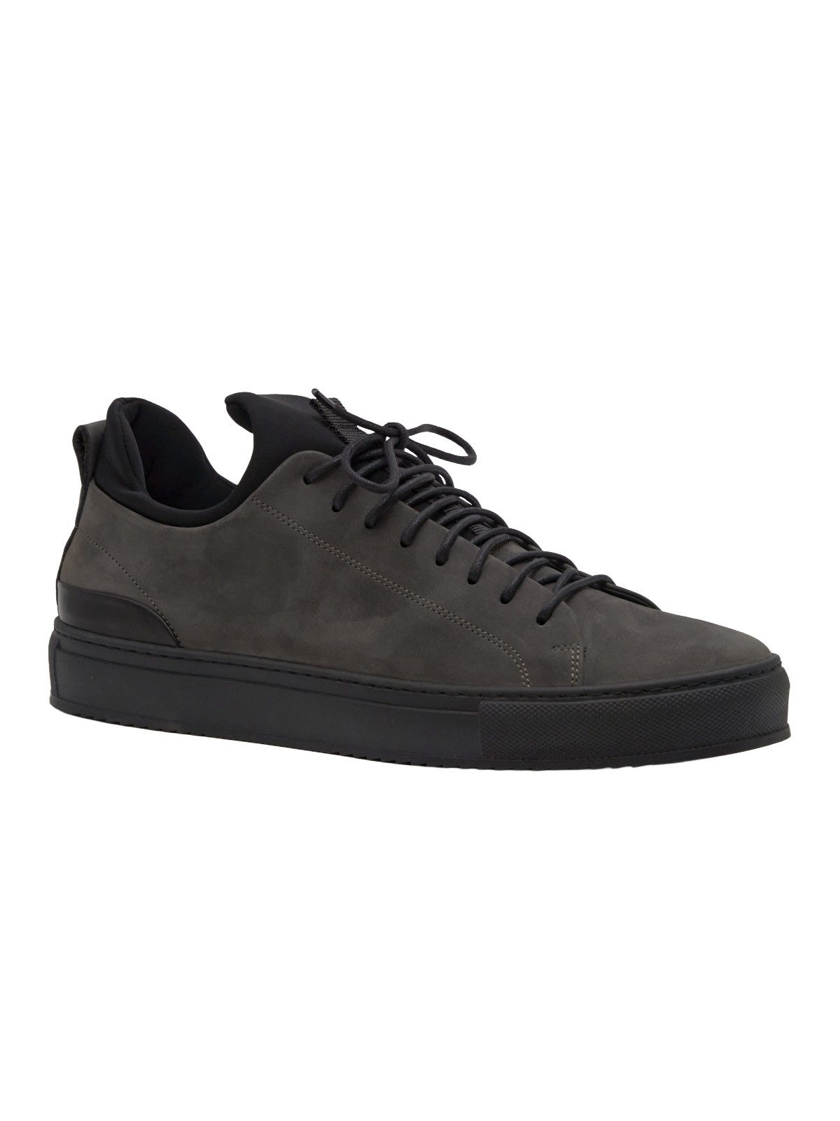 emilio adani emilio adani Herren Sneaker aus Nubuk-Leder, Anthrazit Sneaker günstig online kaufen