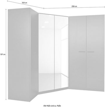 rauch Schrank-Set Vandor, Schrankset inklusive 3 Wäscheboxen und 1 Stoff-Organizer mit 6 Fächern