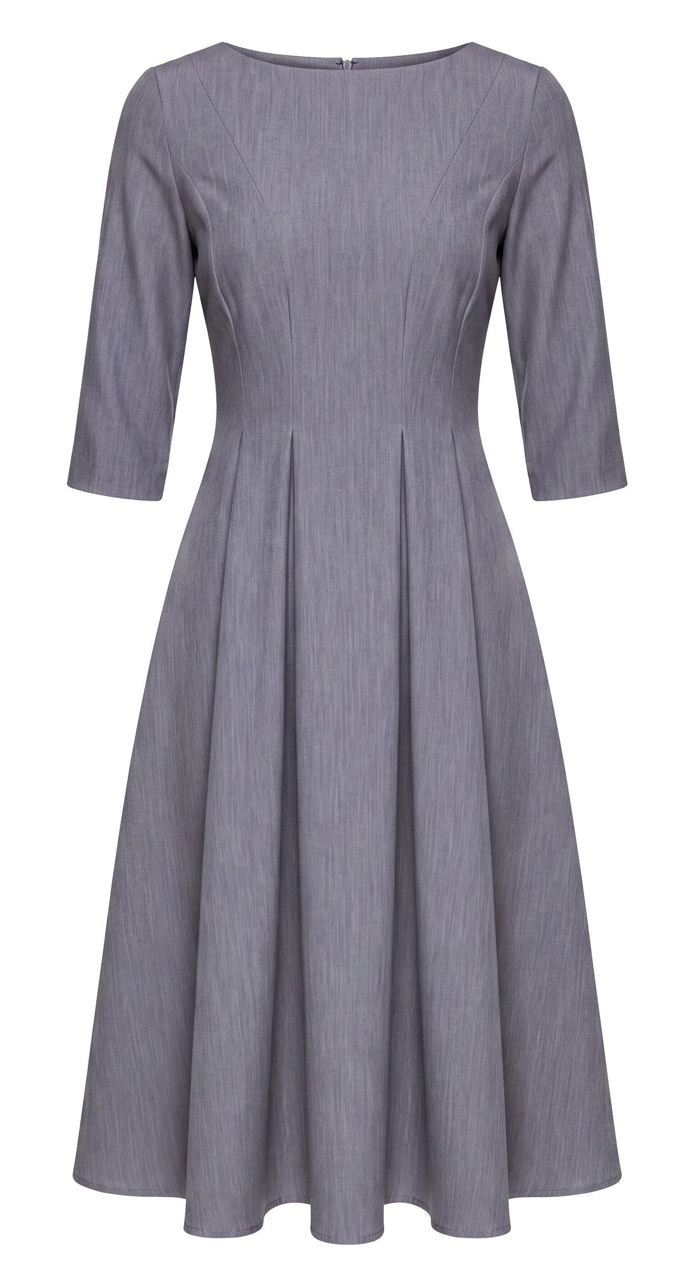 Awama Abendkleid mit ausgestelltem Rock und 3/4-Ärmeln