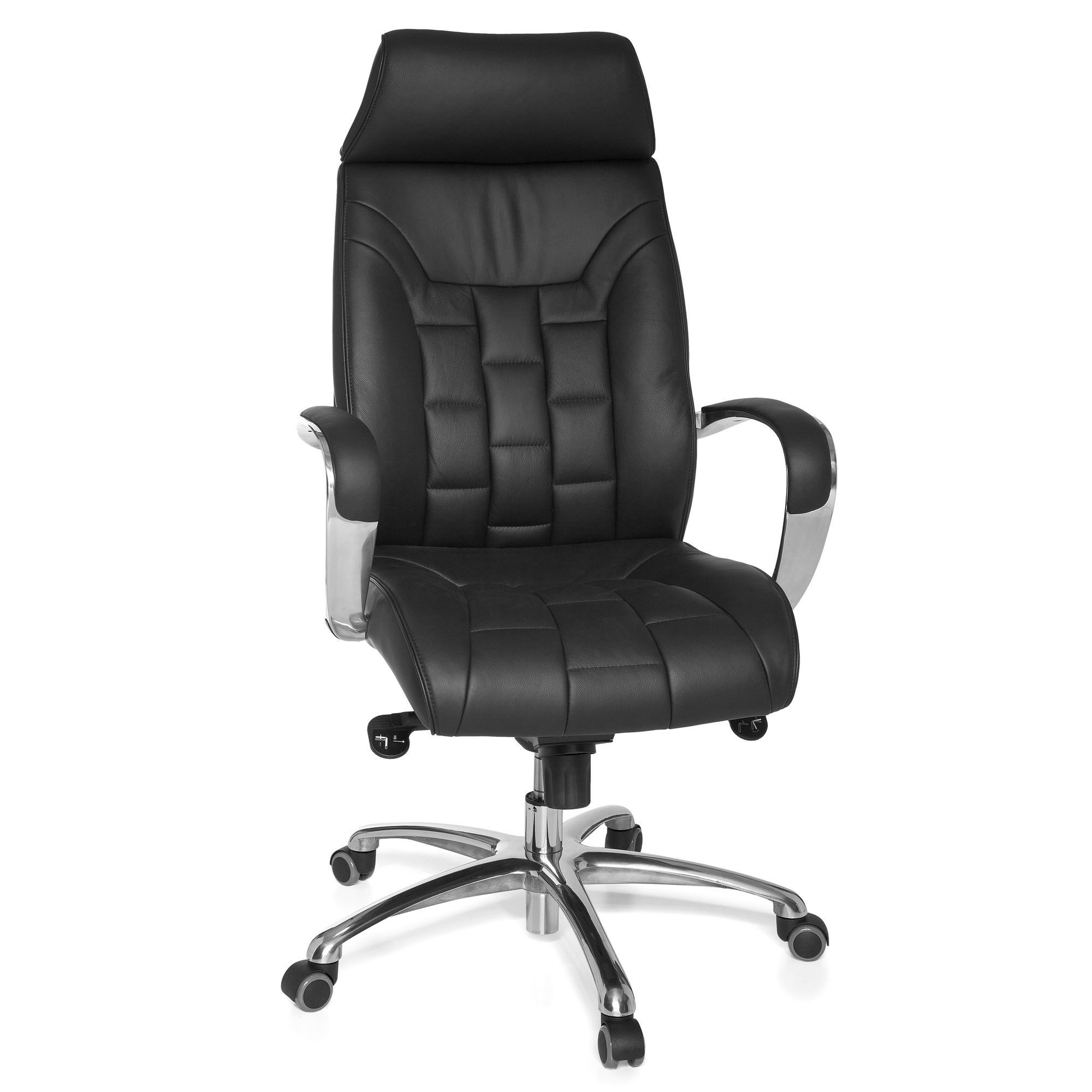 FINEBUY Chefsessel FB35866 (Echtleder schwarz bis günstig online kaufen