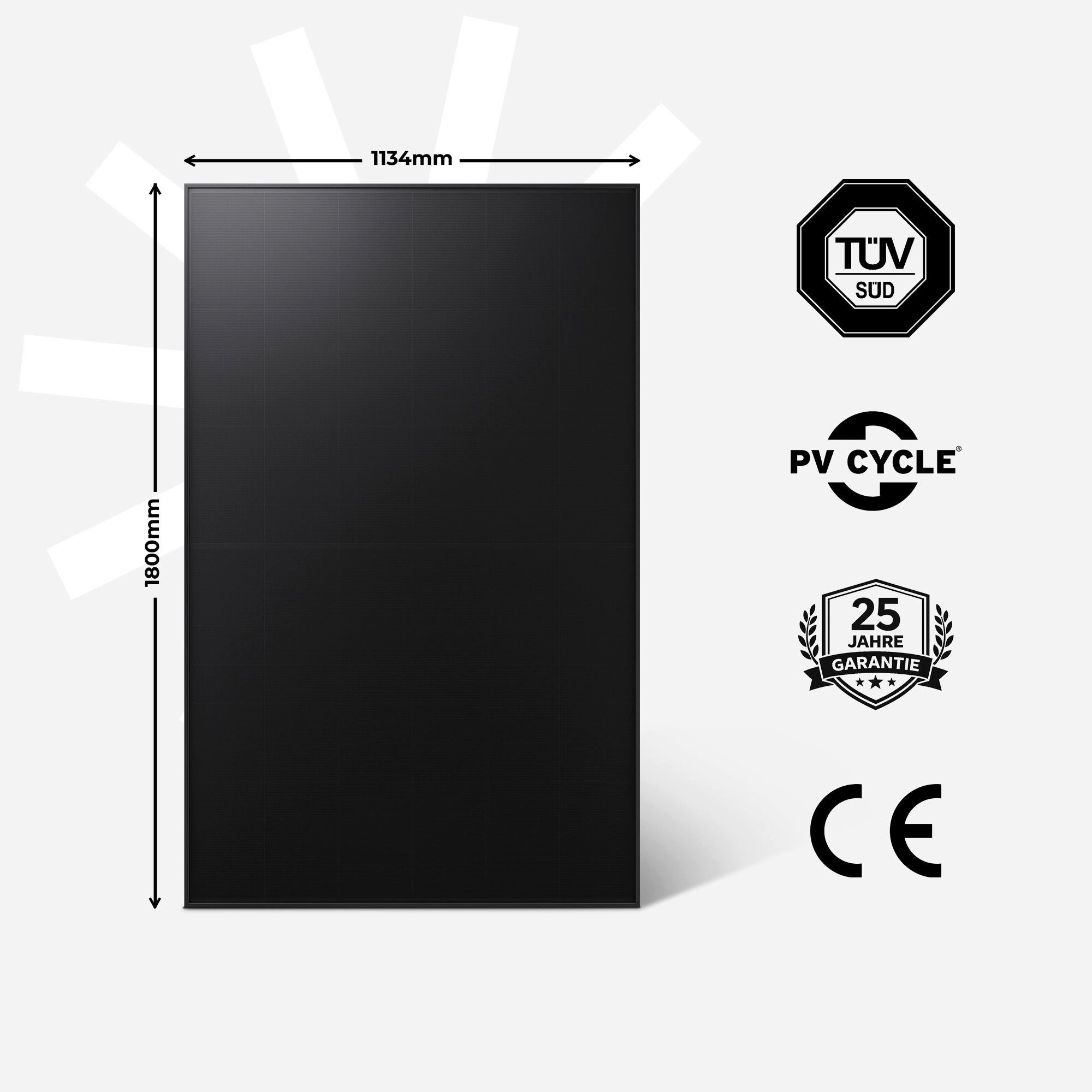 Kleines Kraftwerk Balkonkraftwerk, 960 W, Monokristallin, (ohne Halterung, Solaranlage Komplettset mit Speicher), 2 x 480W, Anker Solarbank 2 Pro