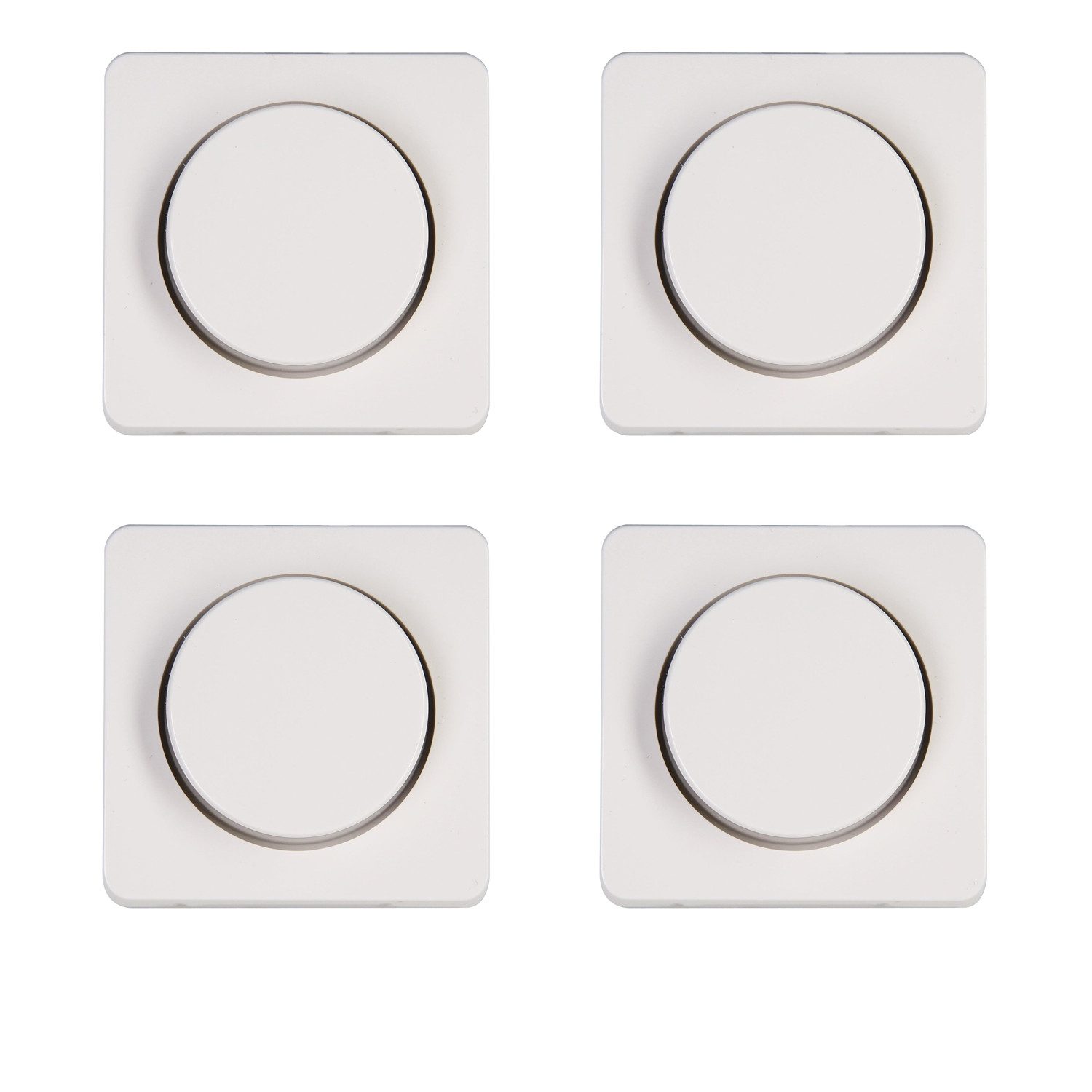 Kopp Drehdimmer Milano Abdeckung Диммеры [4ERPACK] (4-St), Диммерыabdeckung für Wippen-Wechseldimmer