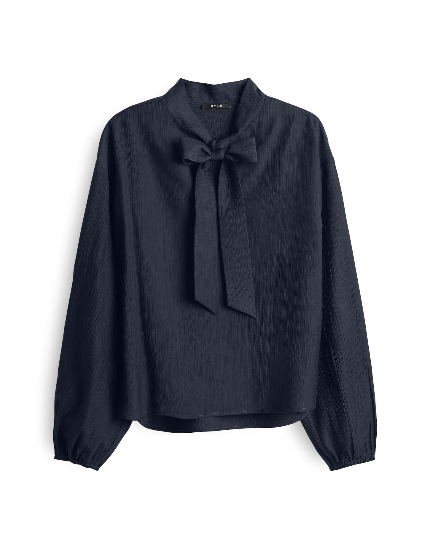 OPUS Langarmbluse FOMANTICA in Crinklestruktur hinten länger als vorne, Sch günstig online kaufen