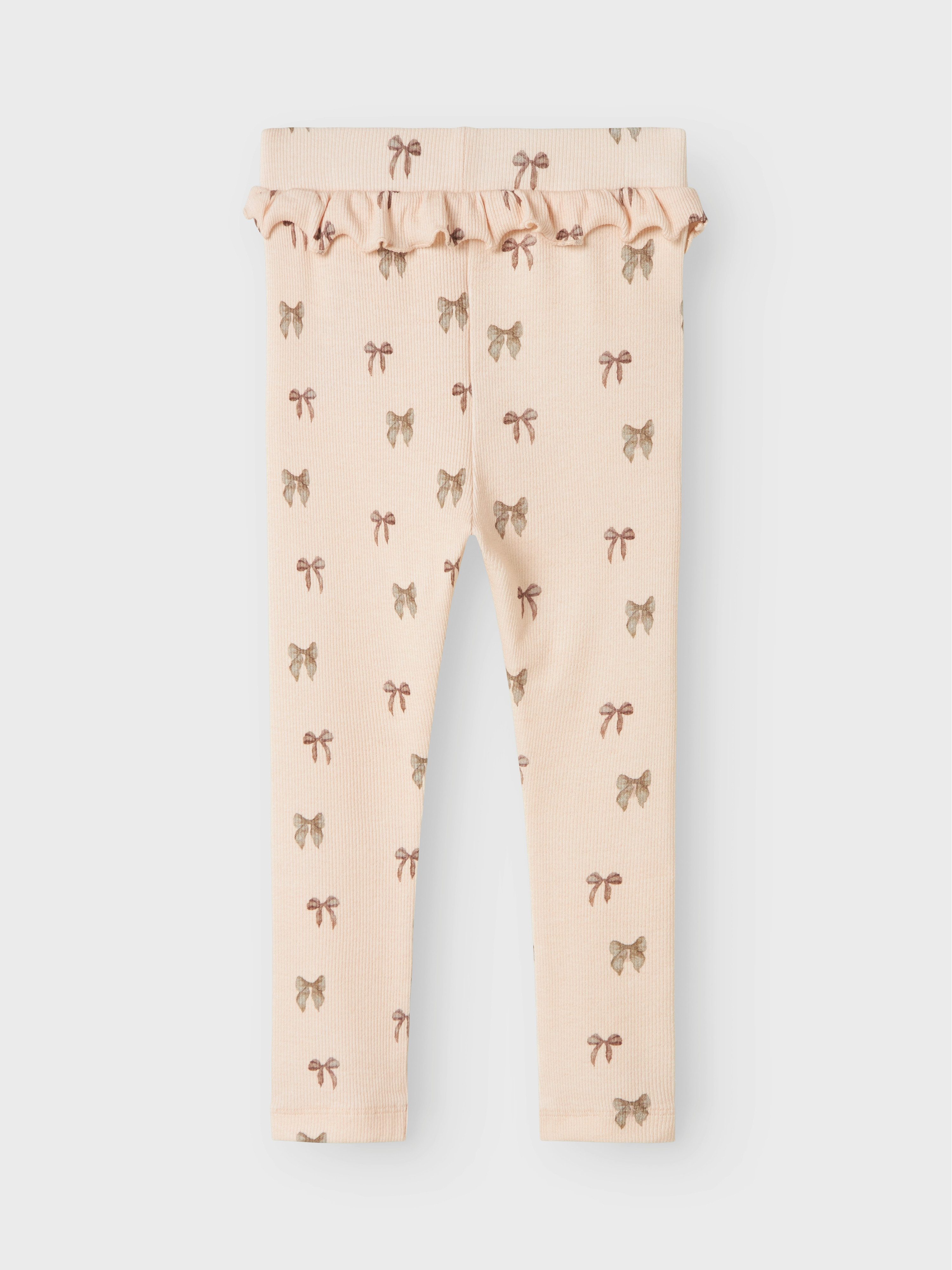 Lil' Atelier Leggings NMFGAVO EFI SLIM LEGGING LIL NOOS weiche Jersey Rippqualität