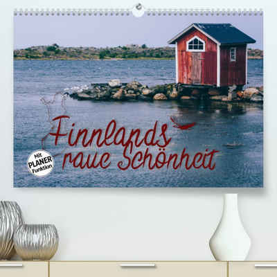 CALVENDO Wandkalender Finnlands raue Schönheit (Premium, hochwertiger DIN A2 Wandkalender 2023, Kunstdruck in Hochglanz)