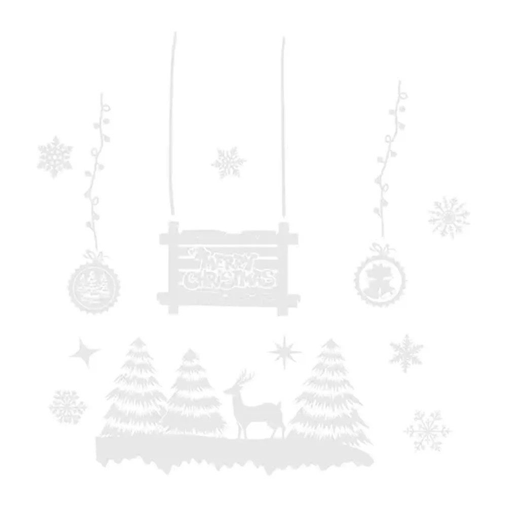 Ruhhy Fenstersticker Weihnachts-Fensteraufkleber, glatt, kein Klebstoff, kein Schmutz, ideal für Glas, Fliesen oder Spiegel