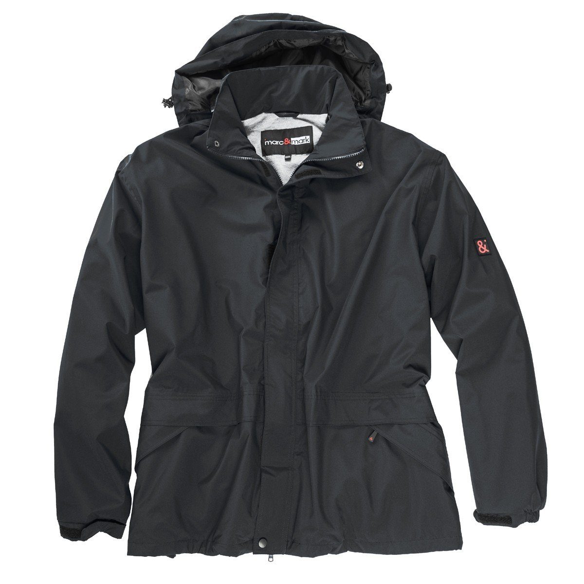 Regenjacke Marc&Mark XXL Funktions-Regenjacke Luzern schwarz
