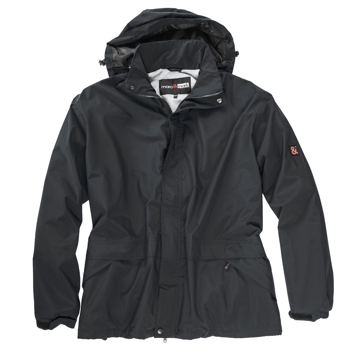 schwarz XXL Regenjacke Marc&Mark Luzern Funktions-Regenjacke ABRAXAS