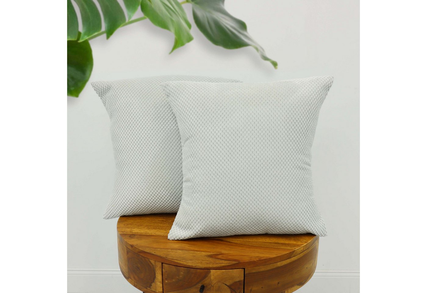 Amilian Kissenbezug Sofakissenbezüge 2er Set - Kissenbezüge für Sofa Couch Bett, (2 Stück), 40x40 cm, Hotelverschluss, weich und pflegeleicht