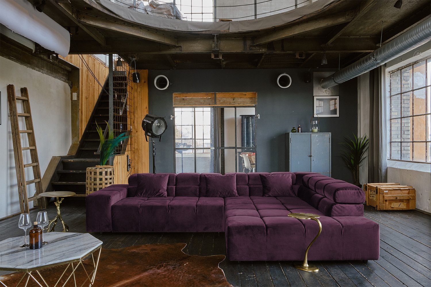 KAWOLA Ecksofa NEVADA, Couch L-Form rechts oder links, mit oder ohne Sitzvorzug Velvet