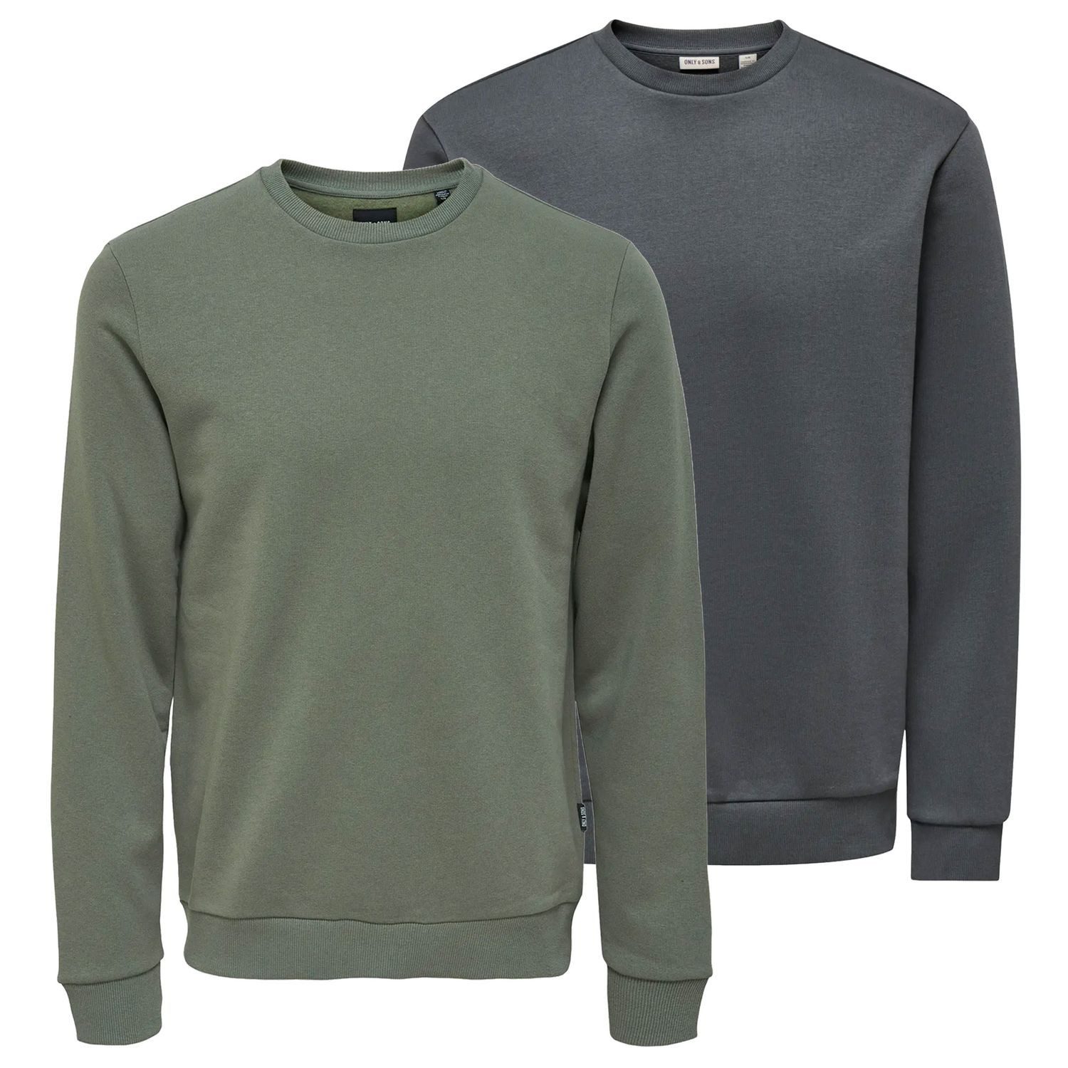 1 x grau / 1 x olive