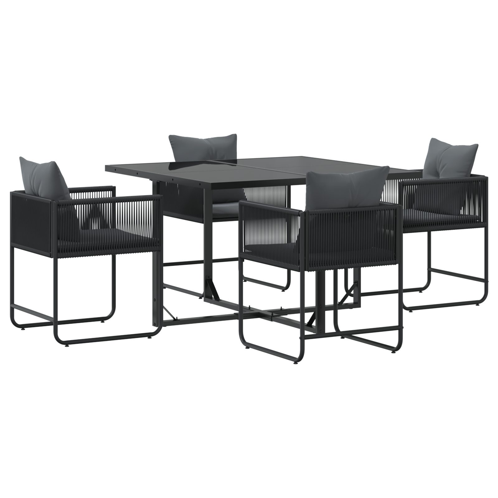 vidaXL Garten-Essgruppe 6-tlg. Garten-Essgruppe mit Kissen günstig online kaufen