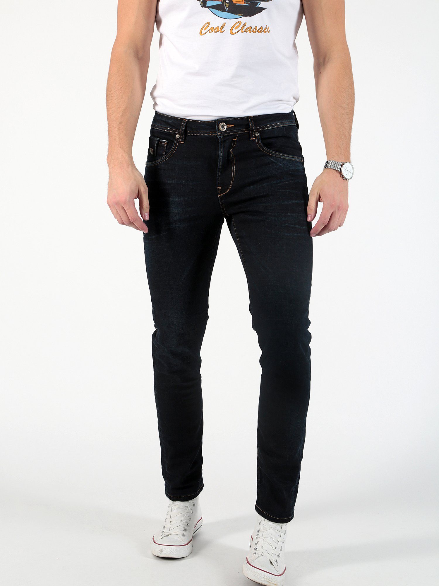 of Blue 5-Pocket-Style Regular-fit-Jeans Ricardo Snowlake Denim Miracle