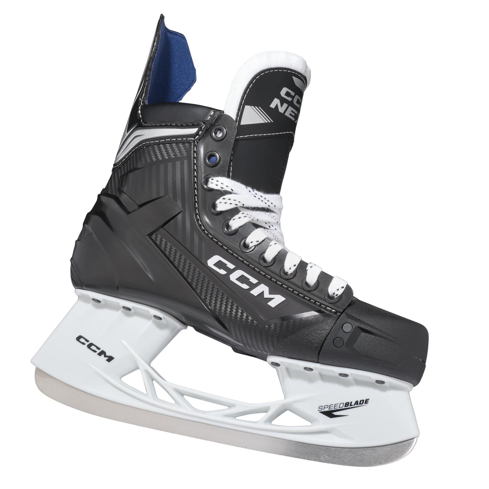 Pattini Da Ghiaccio CCM Next – Taglia 5 (38,5), Larghezza D, Stivale Iniezione 3D Per Massimo Comfort