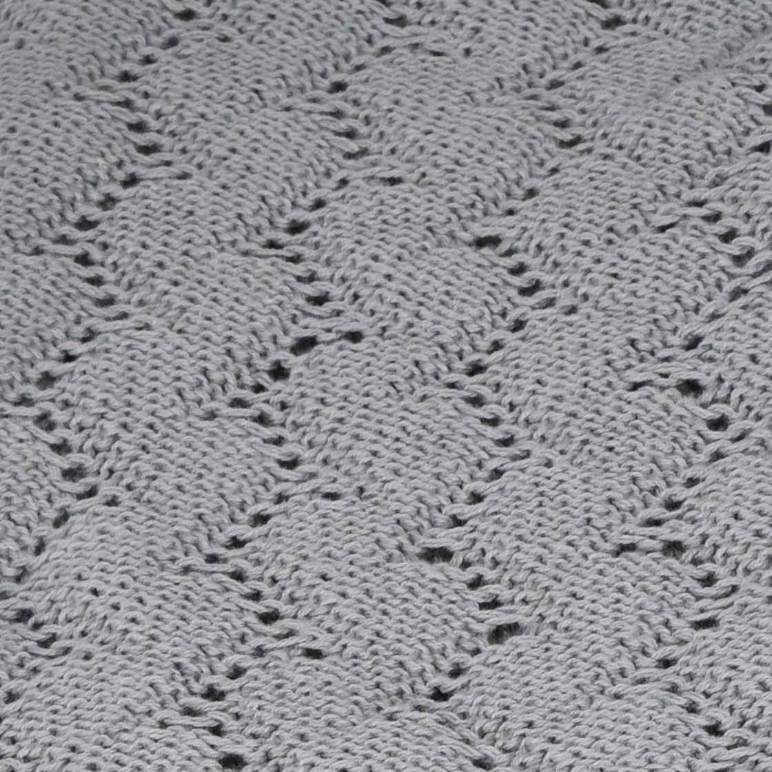Babydecke 70x90 cm Steingrau aus 100% Biobaumwolle, Zayno, umweltfreundlich und nachhaltig