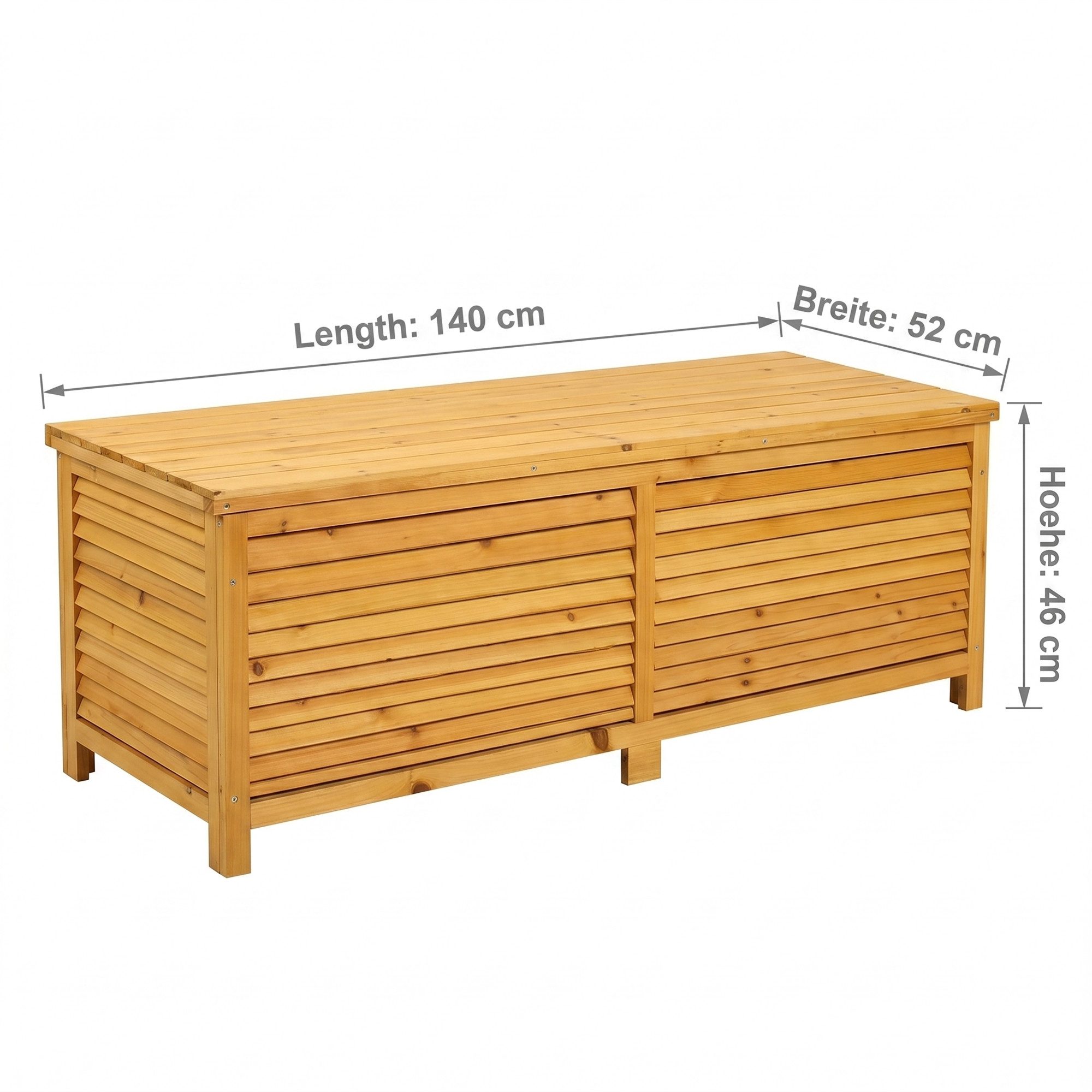 Mucola Auflagenbox Kissenbox Gartentruhe Gartenbox Auflagentruhe (Stück, Box), mit Deckel