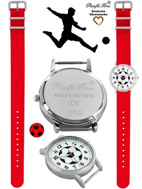 Pacific Time Quarzuhr Kinder Armbanduhr Fußball Wechselarmband, Mix und Match Design - Gratis Versand