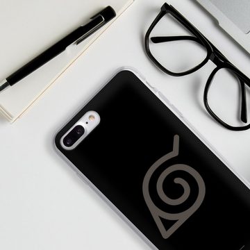 DeinDesign Handyhülle Konoha Logo Naruto Shippuden Konoha, Apple iPhone 7 Plus Silikon Hülle Bumper Case Handy Schutzhülle