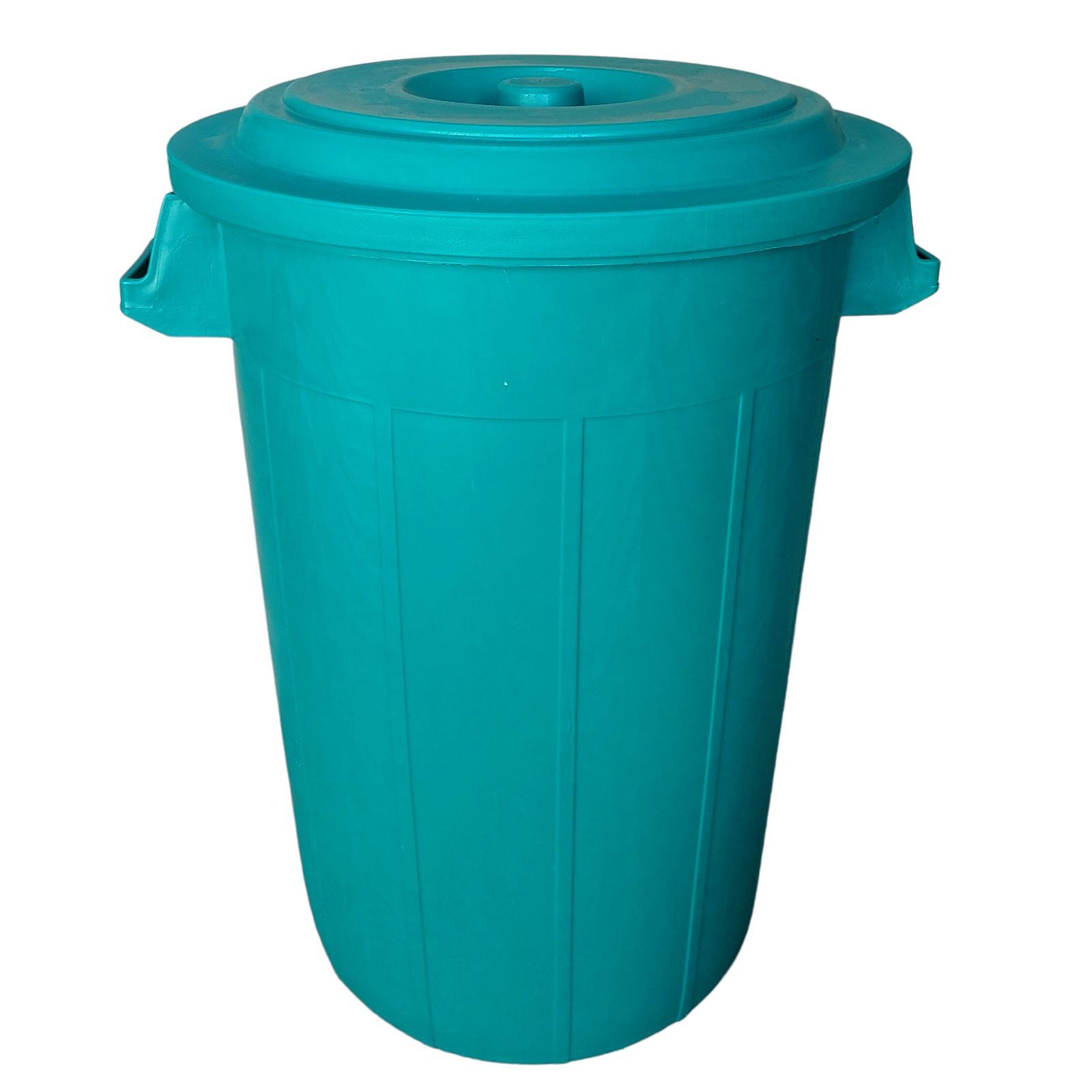BURI Regentonne Universaltonne 70L Grün mit Deckel Regentonne Abfallbehälter Tonne