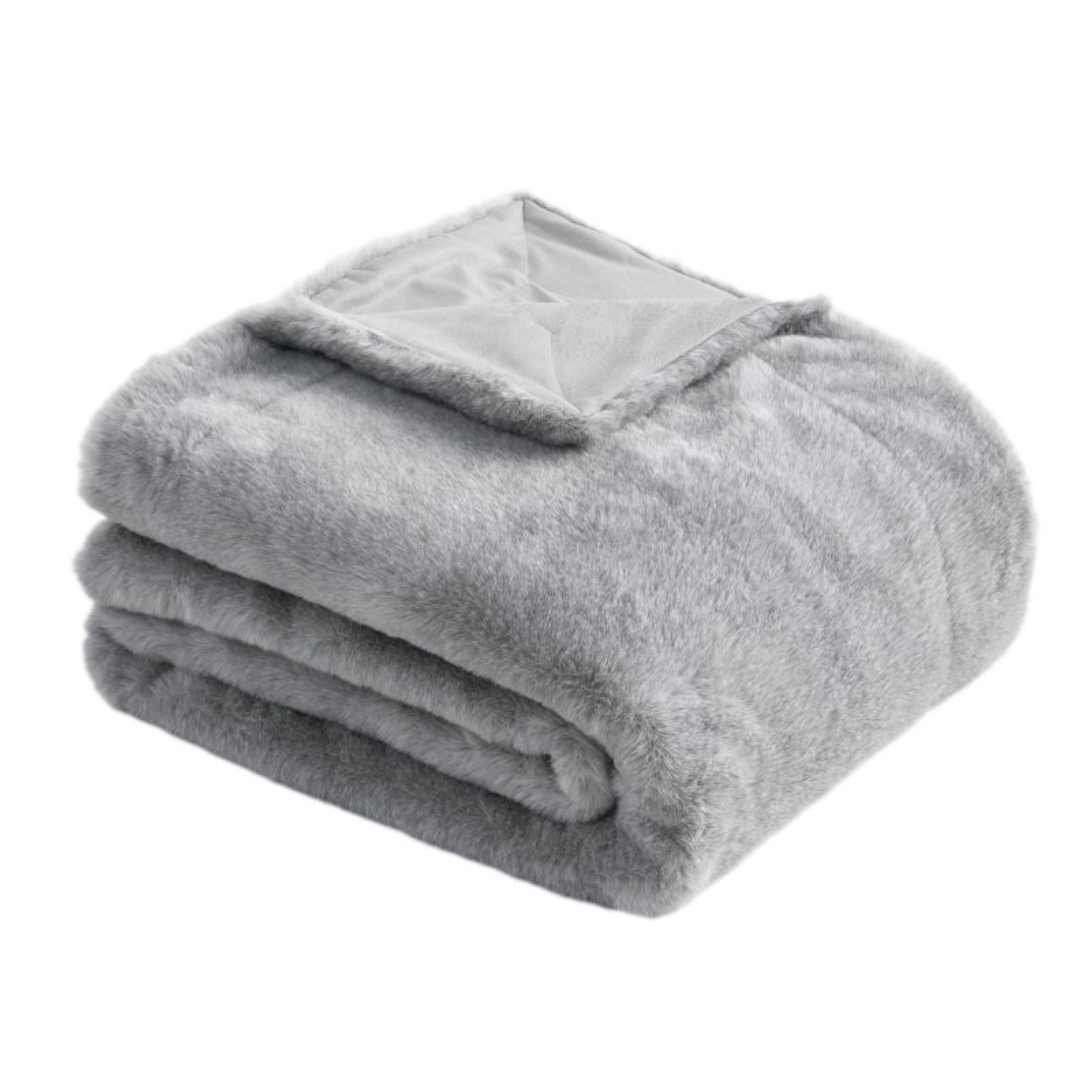 bugatti Tagesdecke bugatti Felldecke Grau 150 × 200 cm – Stilvolles für Sofa und Bett