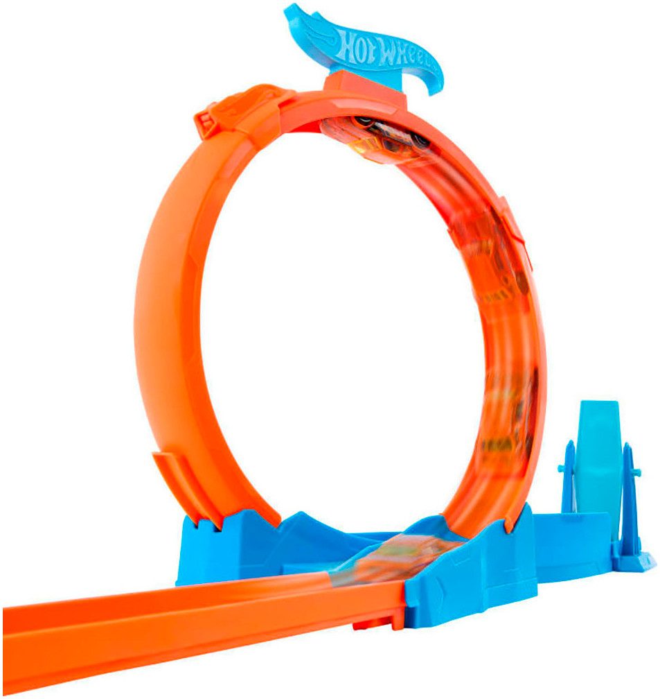 Hot Wheels Autorennbahn Track Creator Dreifacher Looping, inkl. 1 Spielzeugauto