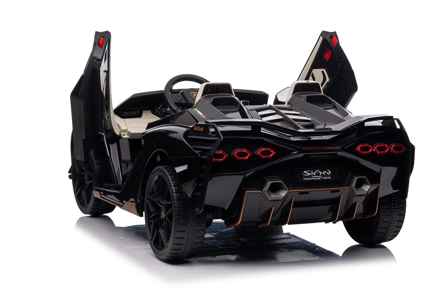 Smarty Elektro-Kinderauto Elektro Kinderauto Lamborghini SIAN mit Lizenz Allrad 4x75W 24V/9Ah – Bild 4 von 5