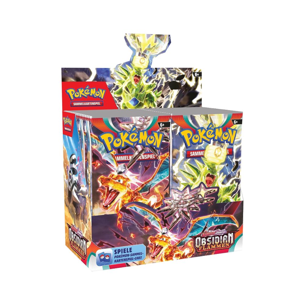 The Pokémon Company Sammelkarte Pokemon Obsidian Flammen Booster Display SV03 Deutsch